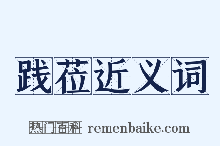 践莅近义词是什么意思的图片
